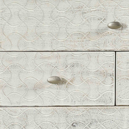 30" White Four Drawer Nightstand HomeRoots