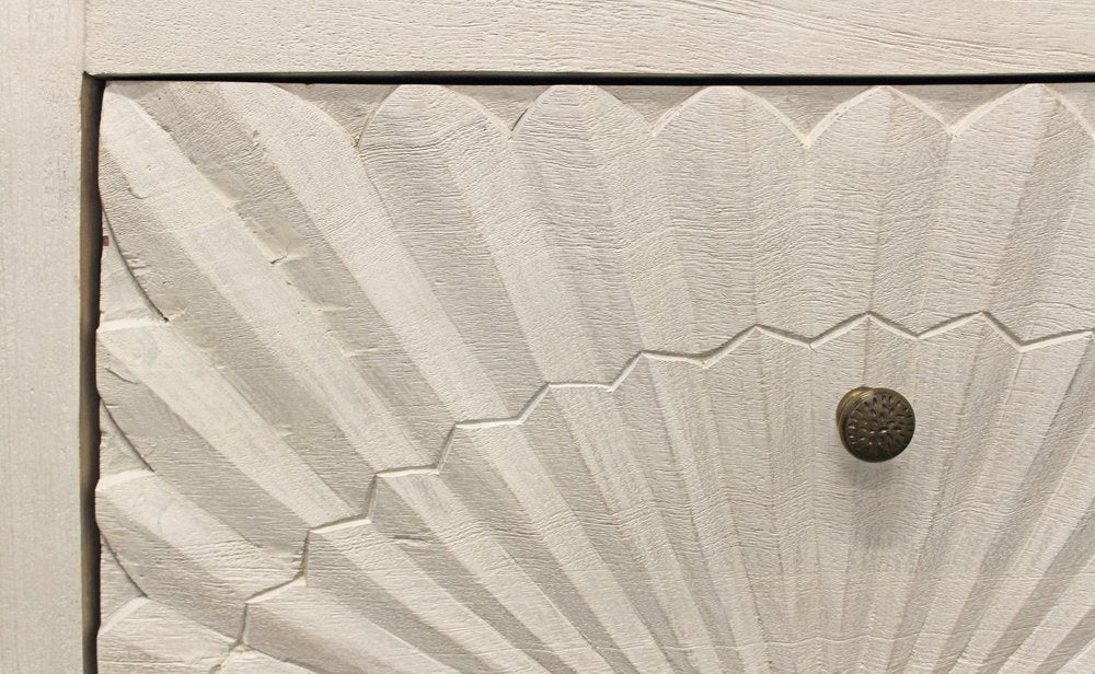 30" Ivory Two Drawer Nightstand — view 5
