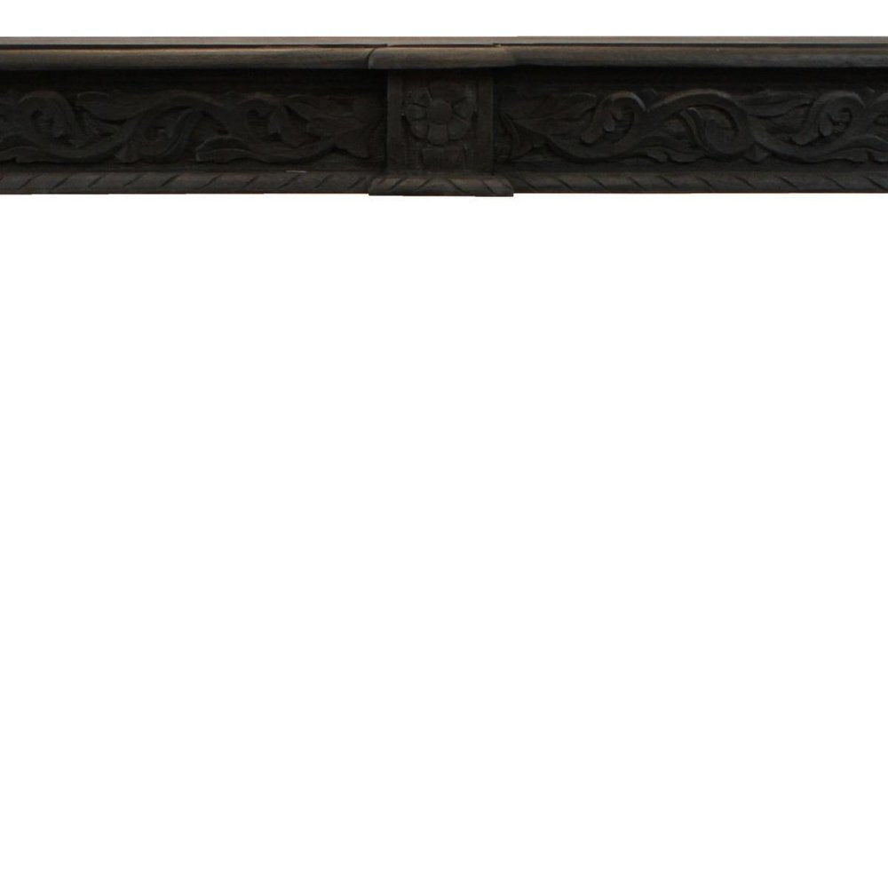 54" Gray Solid Wood Distressed Console Table HomeRoots