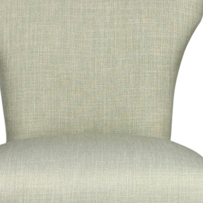 Set of Two Ivory and Brown Upholstered Fabric Dining Parsons Chairs HomeRoots