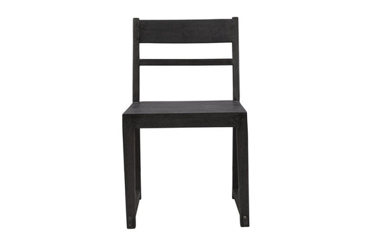 Set of Two Dark Gray Ladder Back Dining Side Chairs HomeRoots