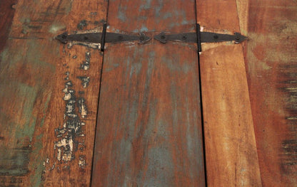 40" Brown Solid Wood Square Lift Top Solid Trunk Coffee Table HomeRoots