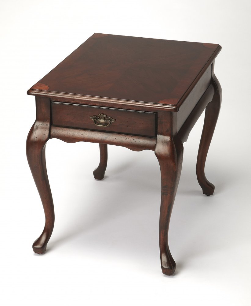 25" Dark Brown Solid And Manufactured Wood Rectangular End Table With Drawer HomeRoots