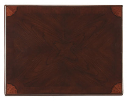 25" Dark Brown Solid And Manufactured Wood Rectangular End Table With Drawer HomeRoots