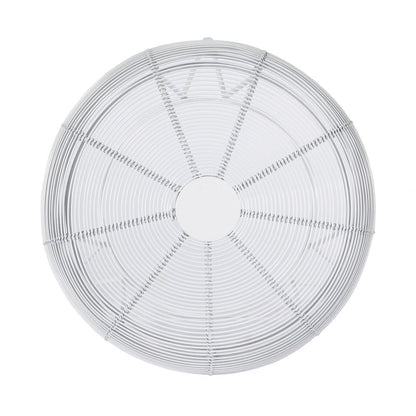 18" White Wire Round top End Table HomeRoots