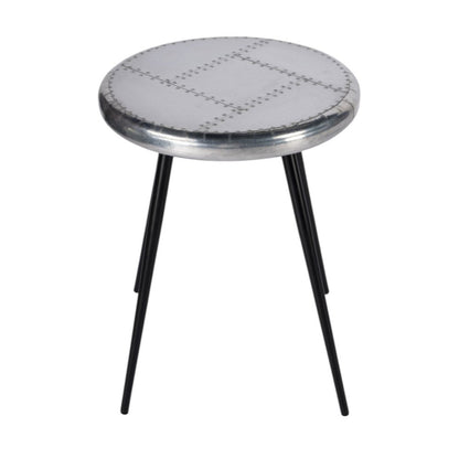 23" Silver Round End Table HomeRoots