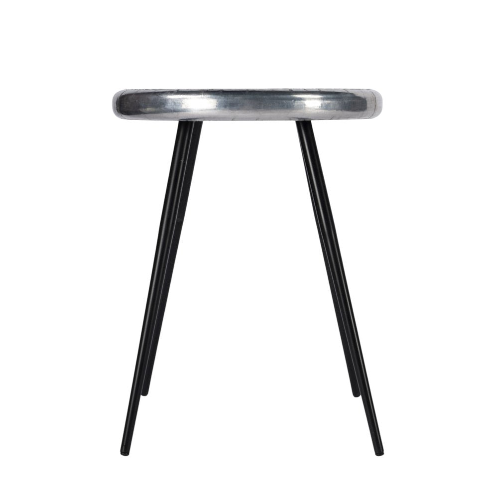 23" Silver Round End Table HomeRoots