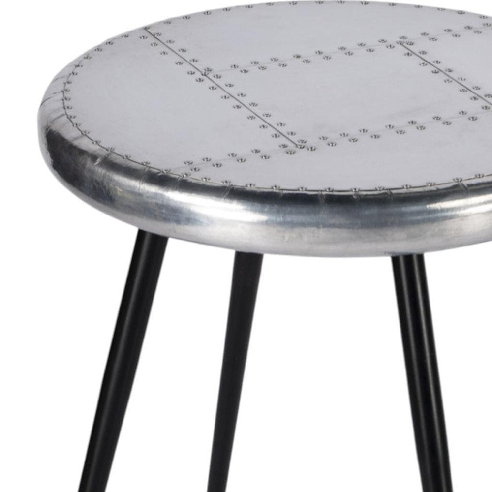 23" Silver Round End Table HomeRoots