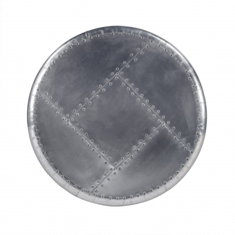 23" Silver Round End Table HomeRoots