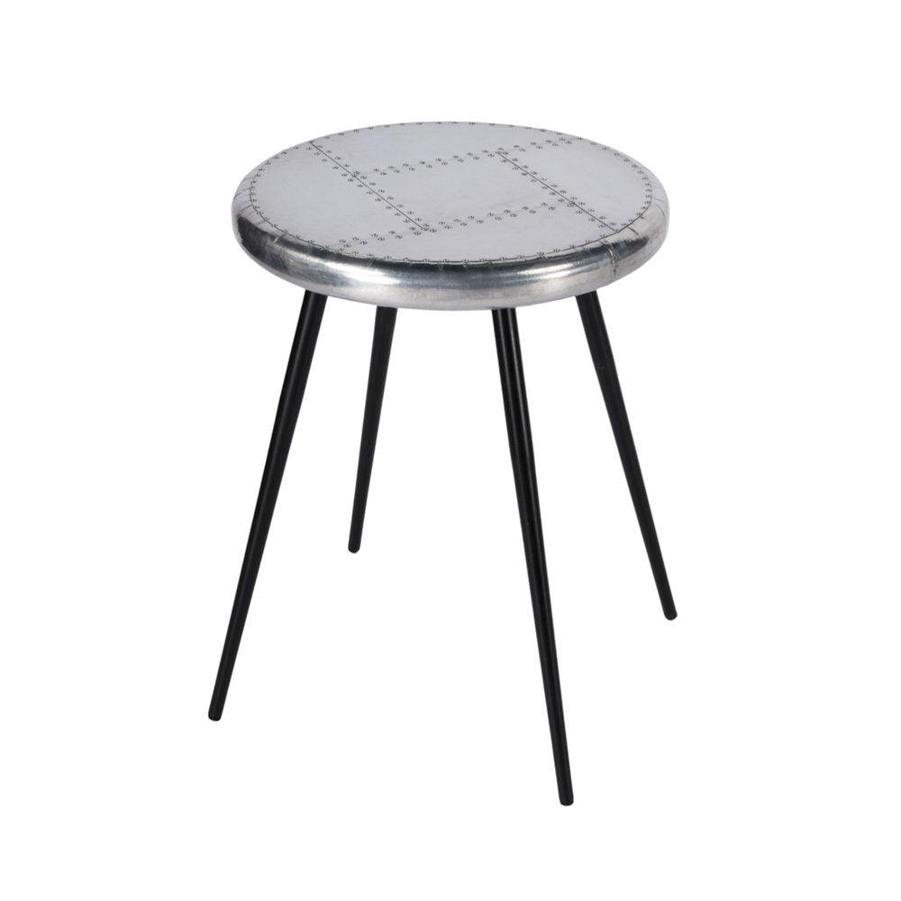 23" Silver Round End Table HomeRoots