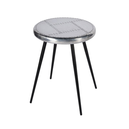 23" Silver Round End Table HomeRoots