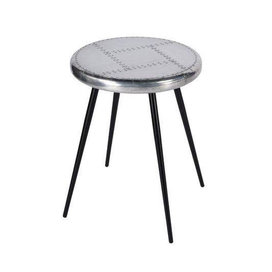 23" Silver Round End Table HomeRoots