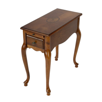 25" Brown Solid And Manufactured Wood Rectangular End Table With Drawer HomeRoots