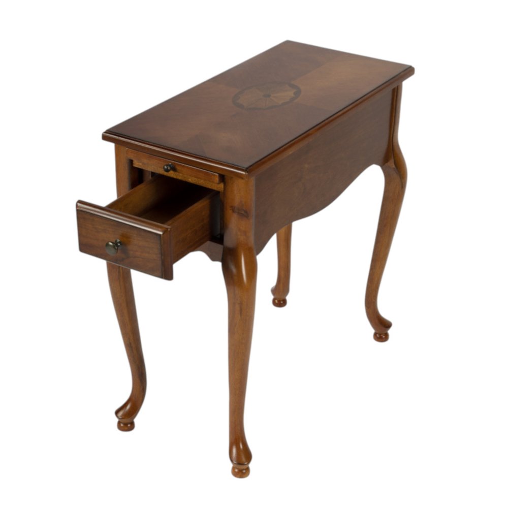 25" Brown Solid And Manufactured Wood Rectangular End Table With Drawer HomeRoots