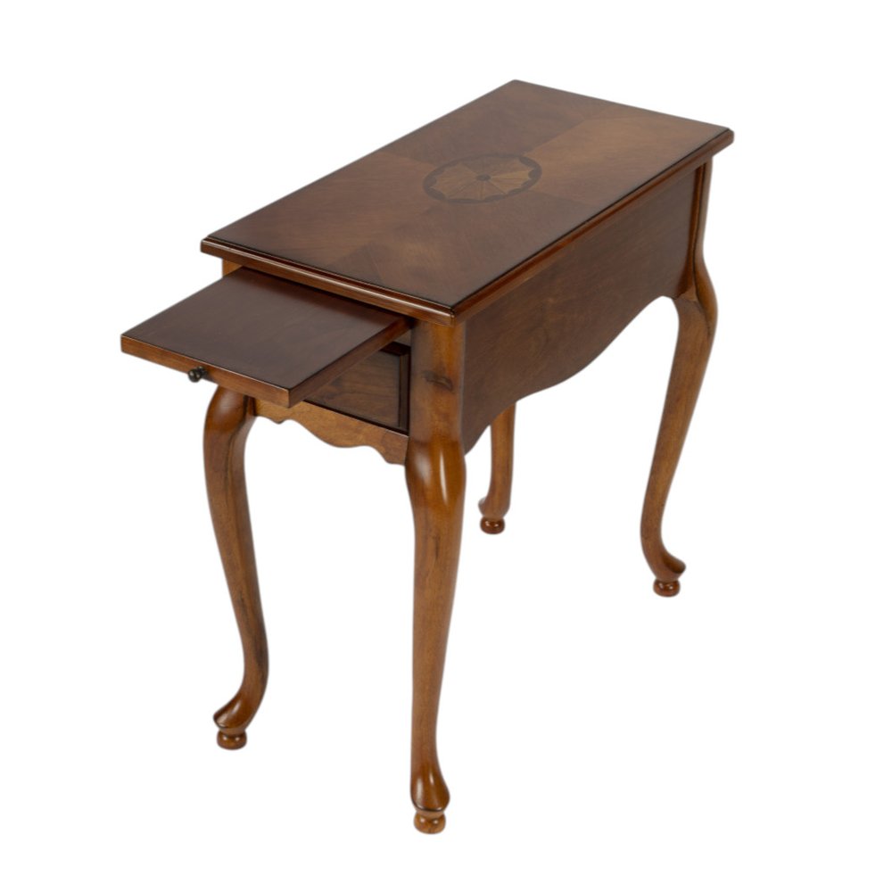 25" Brown Solid And Manufactured Wood Rectangular End Table With Drawer HomeRoots