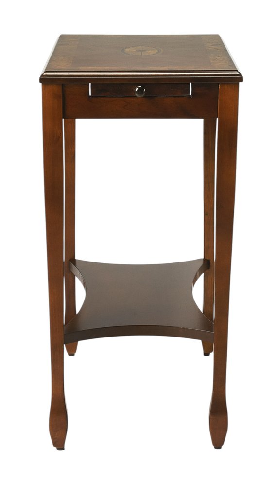 25" Wood Brown End Table With Shelf HomeRoots