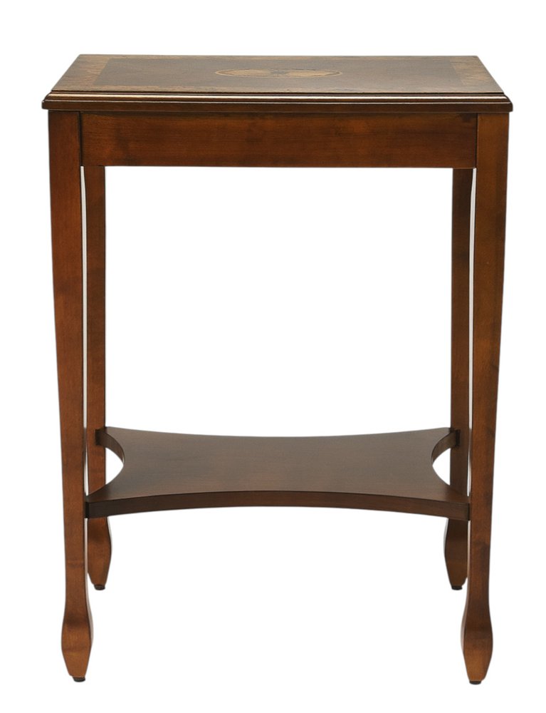 25" Wood Brown End Table With Shelf HomeRoots