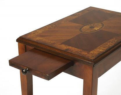 25" Wood Brown End Table With Shelf HomeRoots