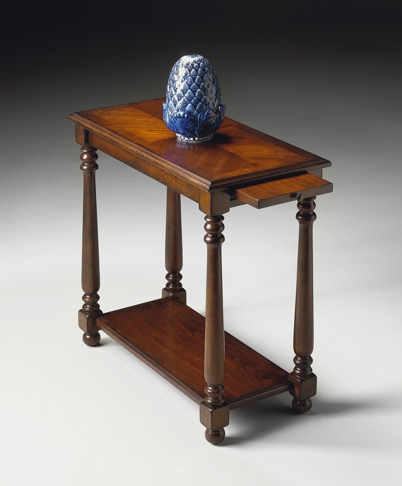 24" Wood Brown End Table With Shelf HomeRoots