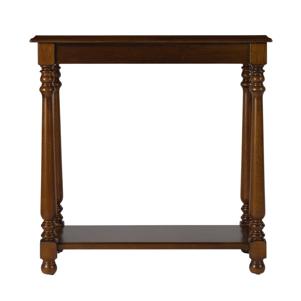 24" Brown End Table With Shelf HomeRoots