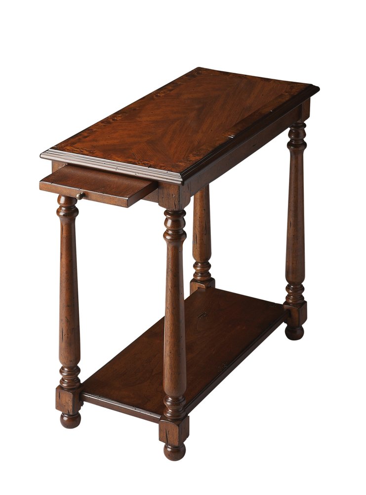 24" Wood Brown End Table With Shelf HomeRoots