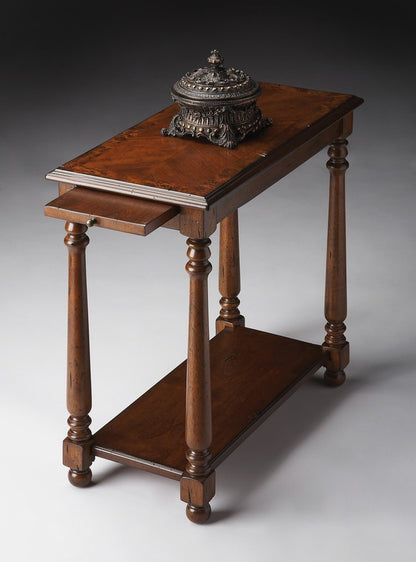 24" Wood Brown End Table With Shelf HomeRoots