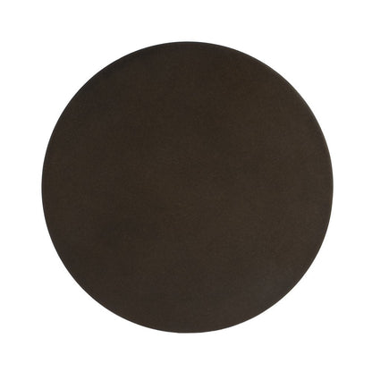 18" Dark Burnished Bronze Aluminum Round Top Pedestal End Table HomeRoots