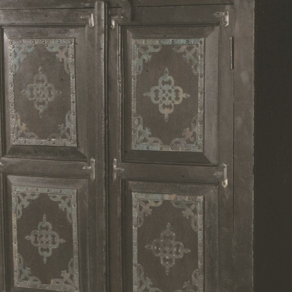 72" Dark Brown Solid Wood Pantry Or Storage Closet HomeRoots