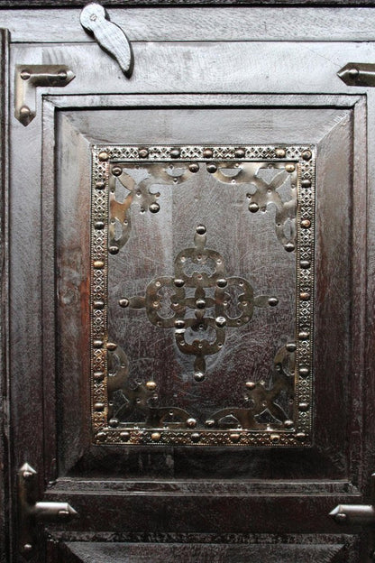 72" Dark Brown Solid Wood Pantry Or Storage Closet HomeRoots