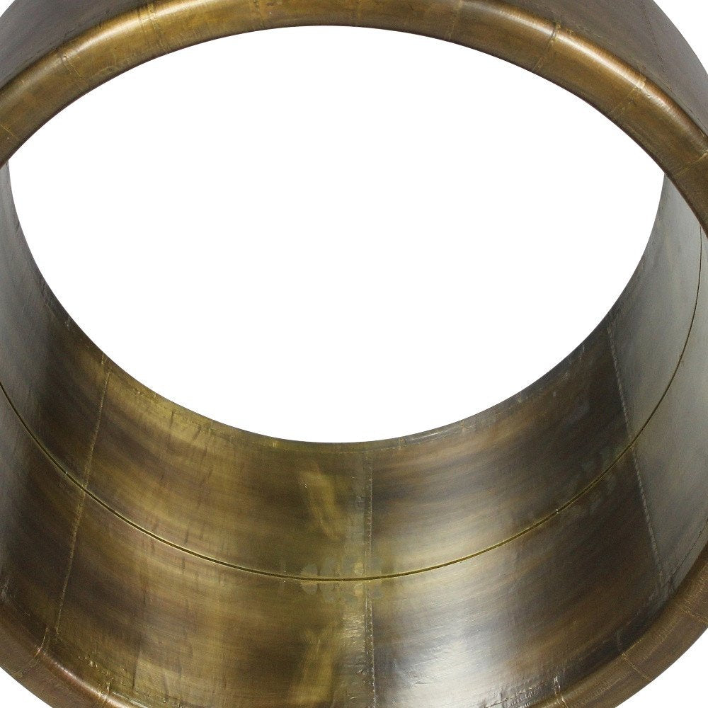 21" Brass Round Metal Framed Accent Mirror HomeRoots