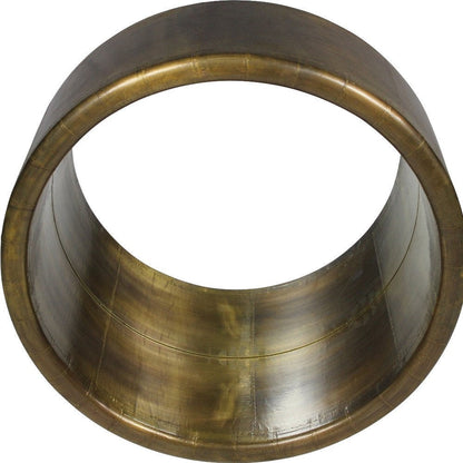 21" Brass Round Metal Framed Accent Mirror HomeRoots