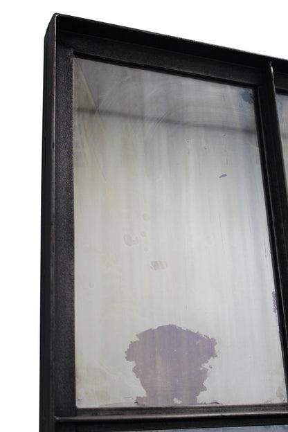 72" Black Metal Framed Full Length Antiqued Glass Hanging Mirror HomeRoots