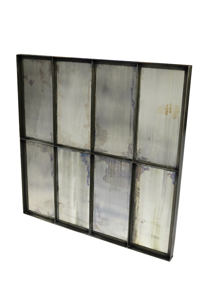40" Black Square Metal Framed Accent Mirror HomeRoots
