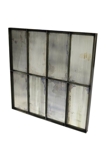 40" Black Square Metal Framed Accent Mirror HomeRoots