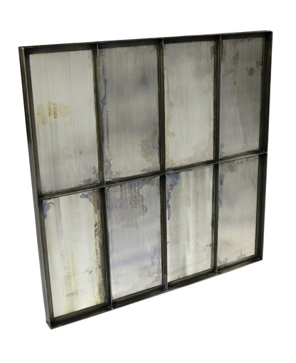 40" Black Square Metal Framed Accent Mirror HomeRoots