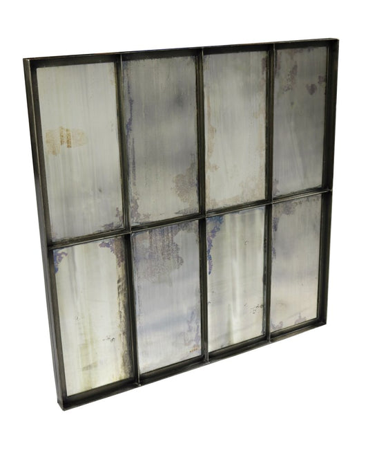 40" Black Square Metal Framed Accent Mirror HomeRoots