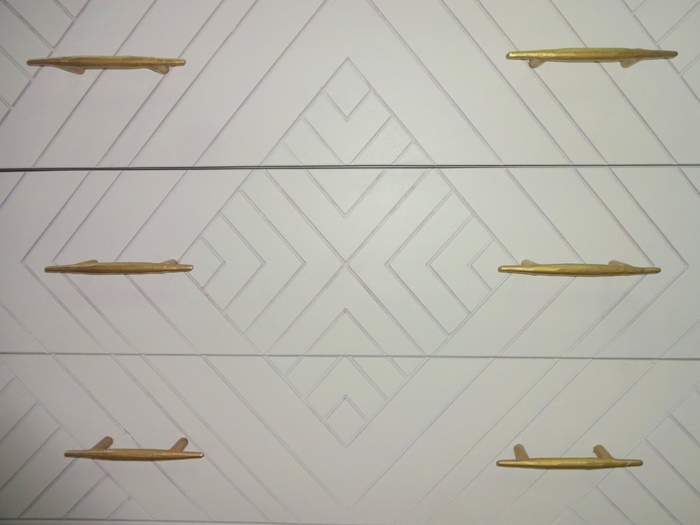 38" Ivory Solid Wood Three Drawer Dresser HomeRoots