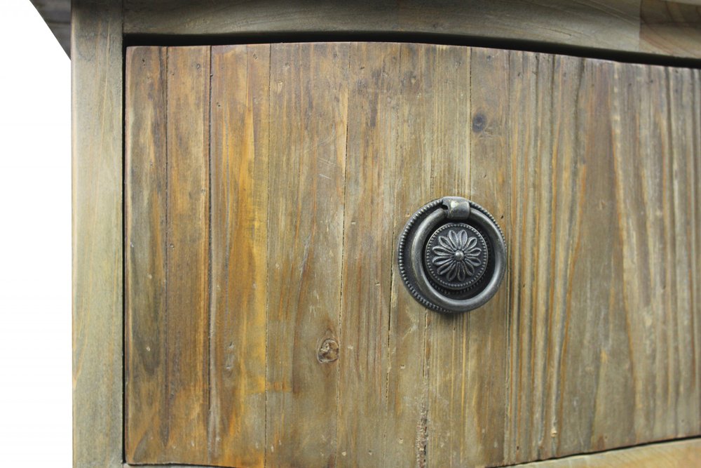 44" Natural Solid Wood Three Drawer Dresser HomeRoots