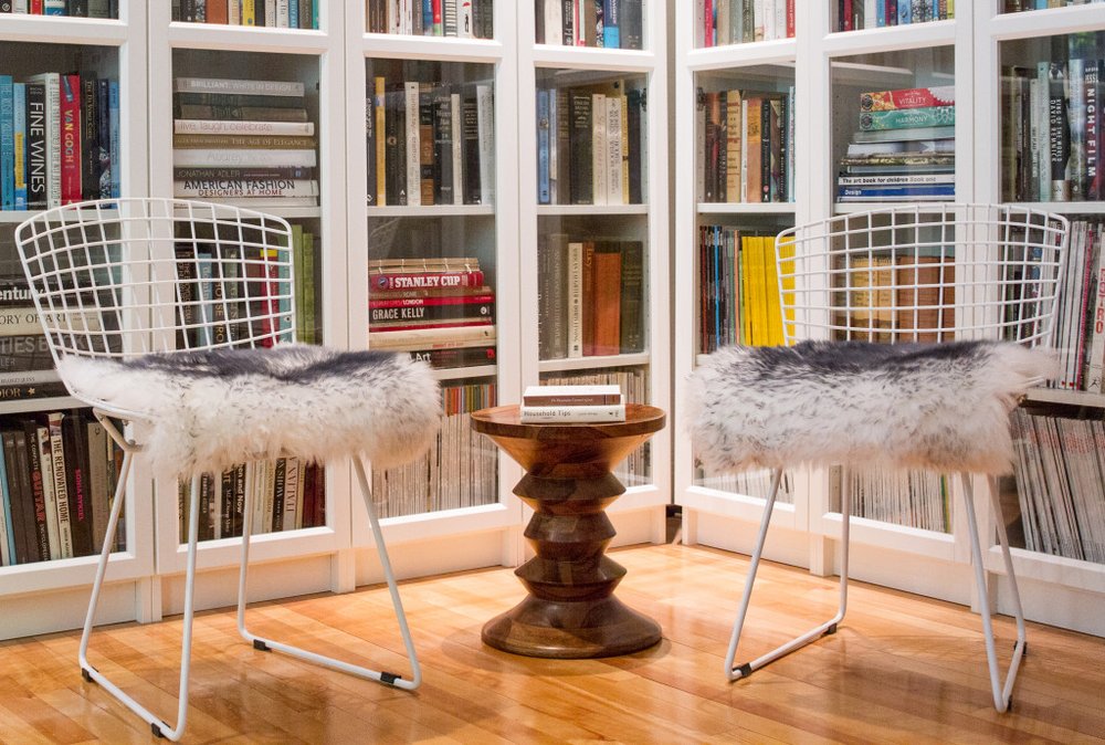 Set Of Two 17" X 17" Gradient Grey Wool Chair Pads HomeRoots