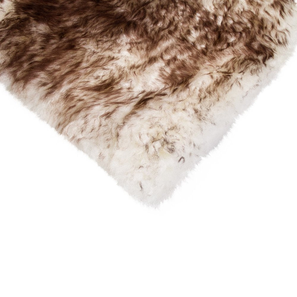 Set Of Two 17" X 17" Gradient Chocolate Wool Chair Pads HomeRoots