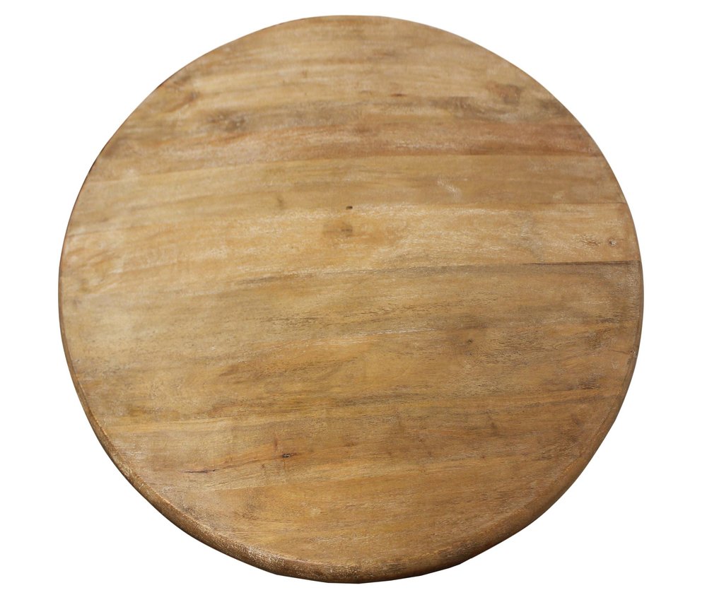 Five Piece Natural Round Solid Wood Dining Set with Four Chairs HomeRoots