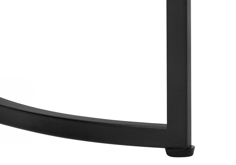 24" Black And Gray Round End Table HomeRoots