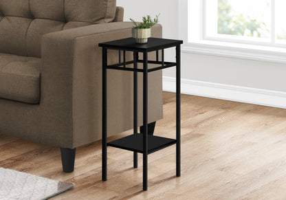 28" Black Square End Table With Shelf HomeRoots