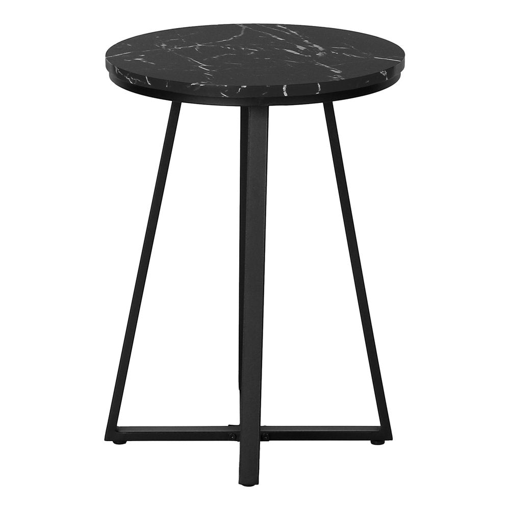 22" Black Round End Table HomeRoots