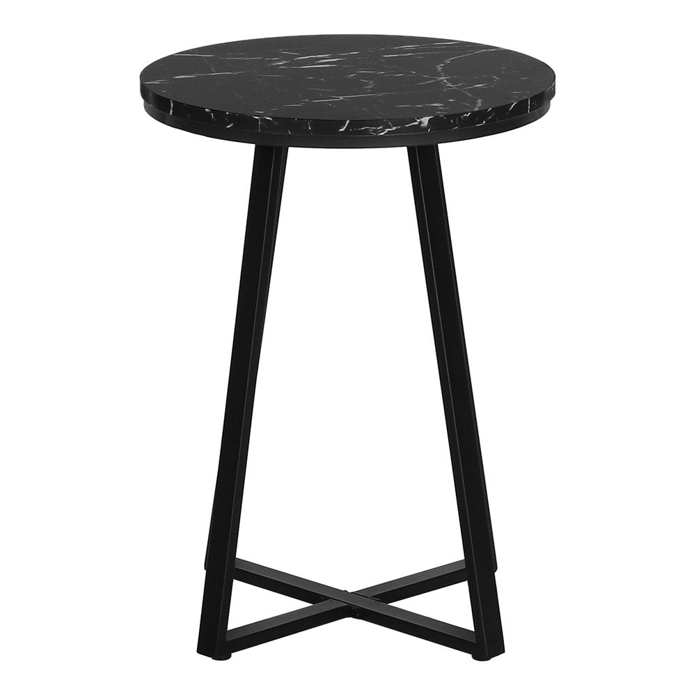 22" Black Round End Table HomeRoots