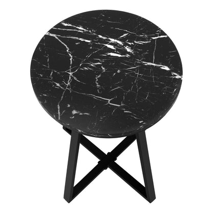 22" Black Round End Table HomeRoots