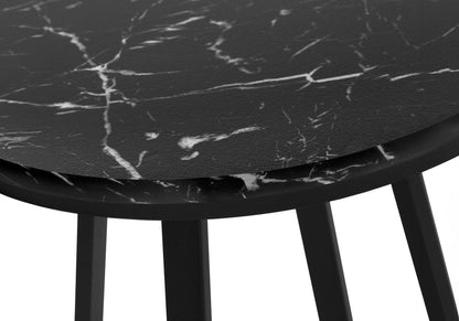 22" Black Round End Table HomeRoots
