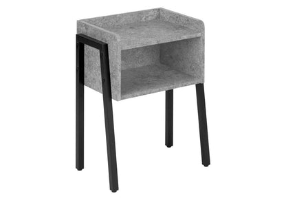 23" Black And Gray End Table With Shelf HomeRoots