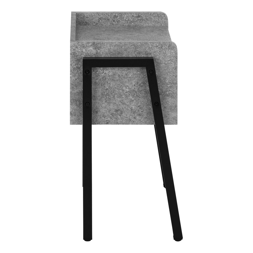 23" Black And Gray End Table With Shelf HomeRoots