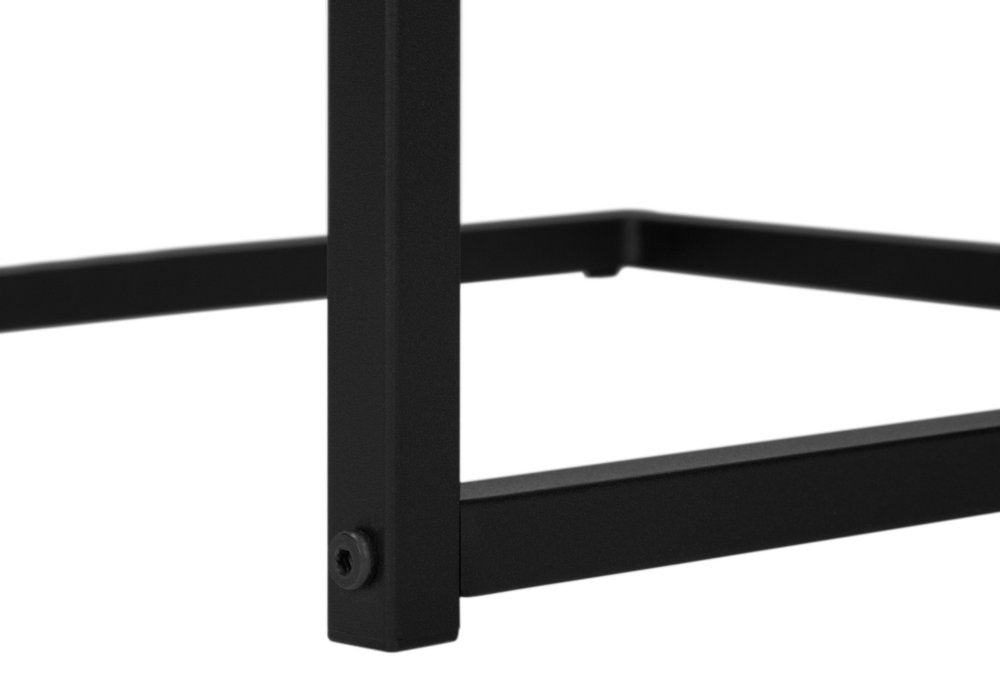 27" Espresso and Black Wood and Iron End Table — view 9